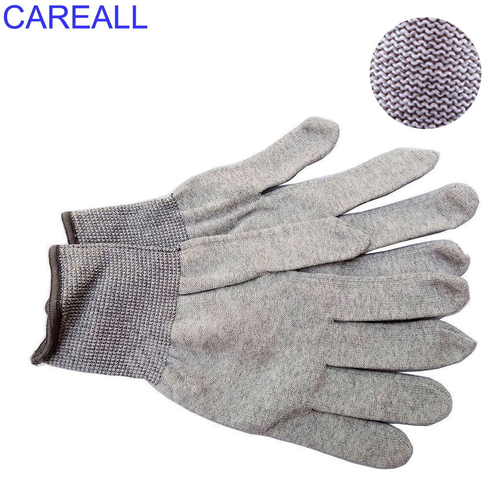 Carelall 5 paia di guanti da lavoro adesivo per auto installa guanto Nylon antistatico pellicola di carbonio involucro in vinile accessorio per lo