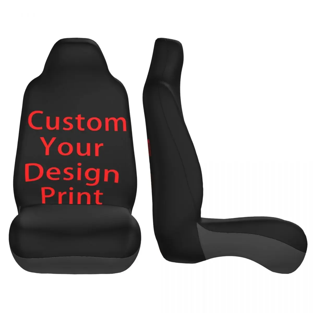 Custom Your Design Print Universal Car Seat Covers Fit for Cars Trucks SUV or Van 3D Print Auto Seat Cover Protector 2 Pieces