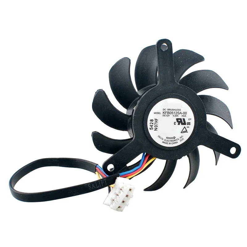 Substitute KFB0512SA-00 45mm Diameter Hole Spacing 39x39x39mm DC12V 0.20A 4-Pin Cooling Fan for T1000 T400 T600 Graphics Card