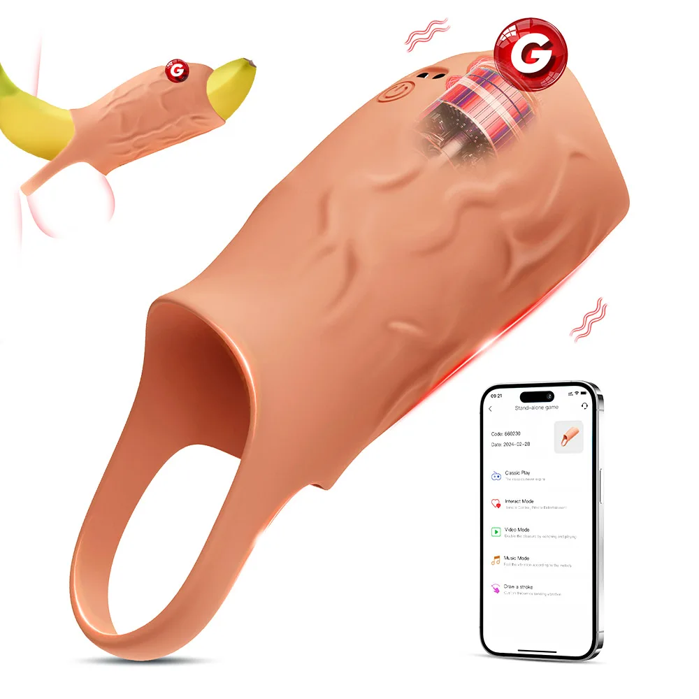 Penis Mouw Vergroting Extender Mannelijk Condoom Vertraging Ejaculatie Cock Ring Trainer Vergroter Seksspeeltjes Voor Mannen Dick Enlargemen