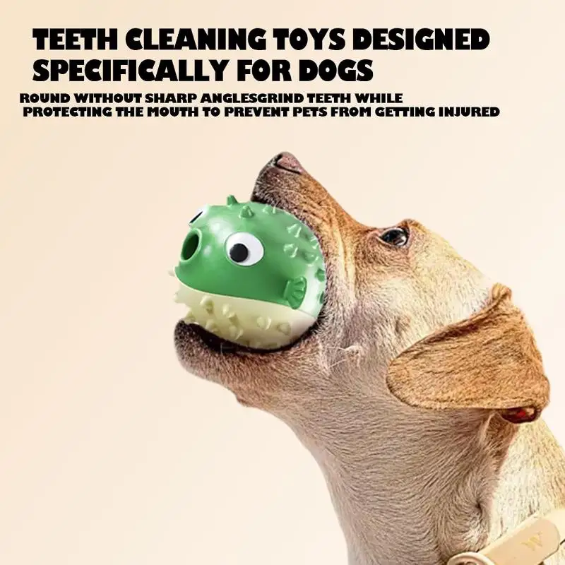 Bouncing Fish Dog Toy Leak Ball Used To Relieve Boredom Grinding Teeth Biting Resistance Sound Ball Dog Toy