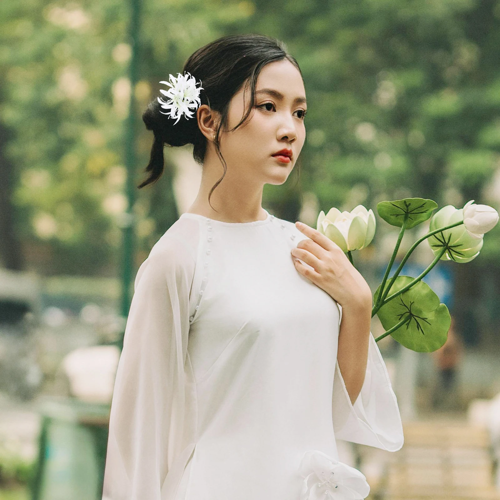 

Artificial Flower Hairpin Barrette Accessories for Girls Party Clip Novelty Chic Hair Clip Flower Hair accessory Girls