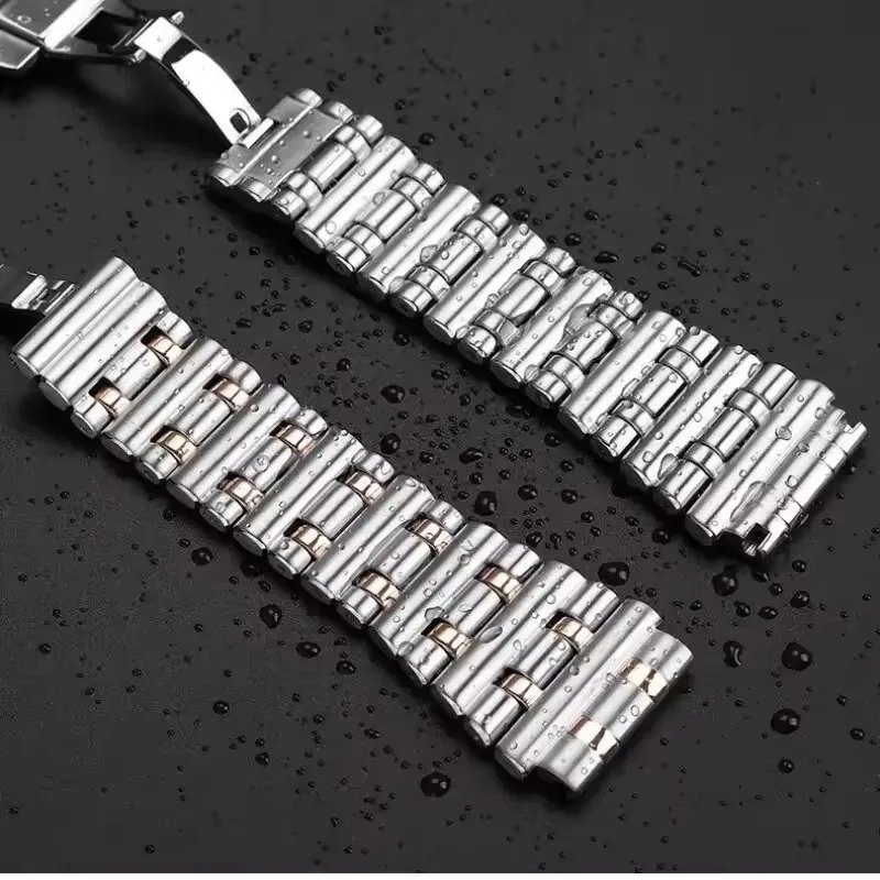 22mm 24mm Premium-Grade solid metal Strap For Breitling mechanical timing 316L fine Stainless steel watch Super Ocean watchbands view 4