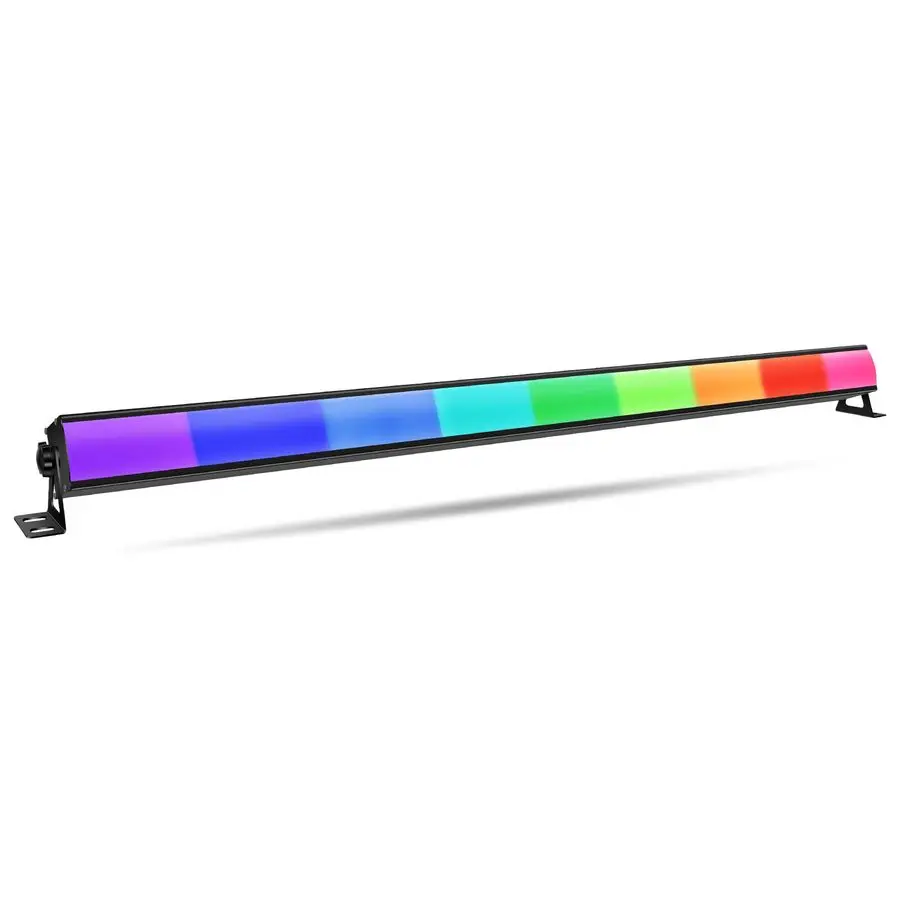 

RGB DJ Light Bar 40 224 светодиодных пиксельных фонарей, активированный звуком усилитель DMX512, управление 54 шоу, 26 статических цветов, подсветка с цепочкой Daisy для пар