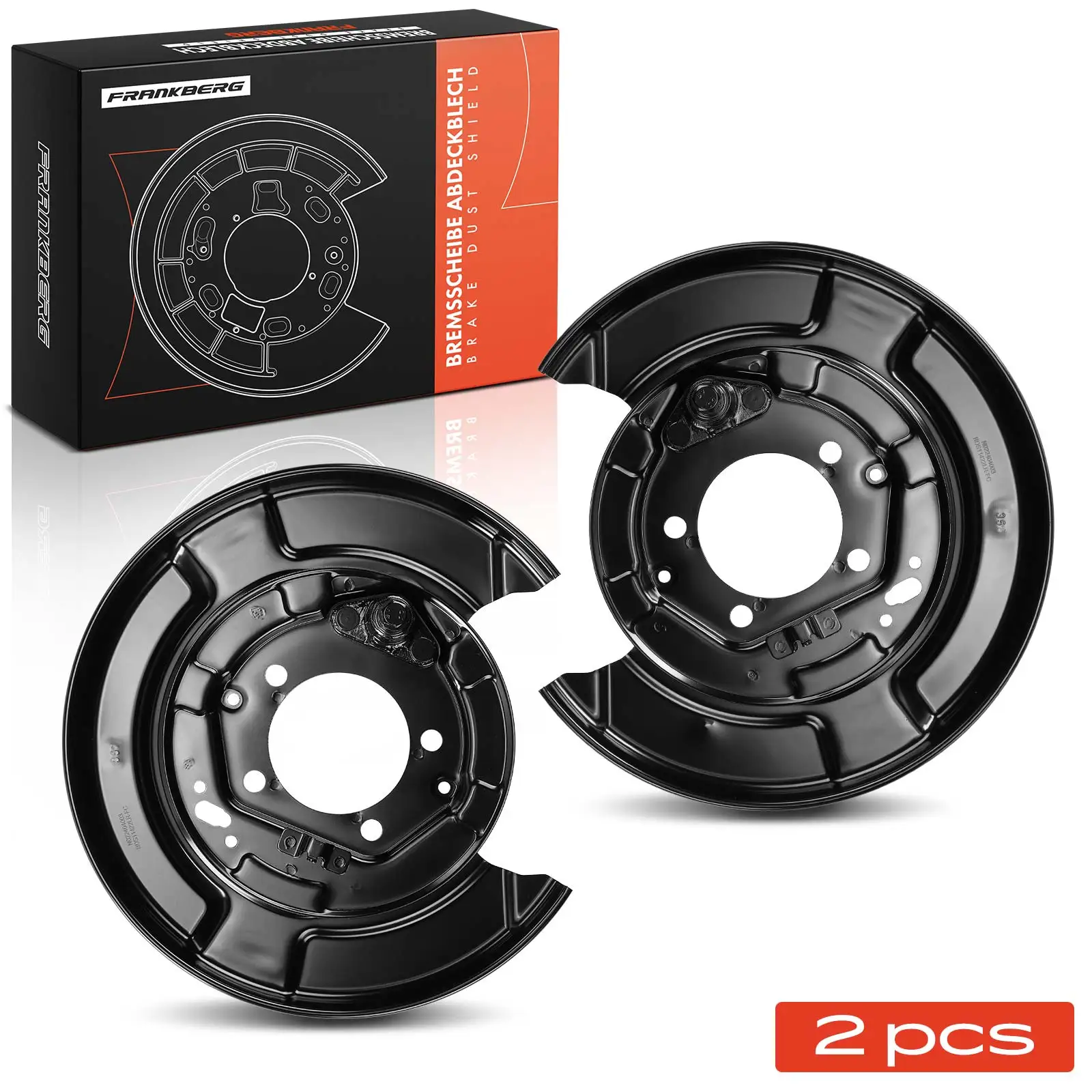 Frankberg 2x Ankerblech Bremsscheibe Hinterachse Beidseitig für Lexus RX U3 Toyota Highlander/Kluger U2 2003-2008 11422 11421