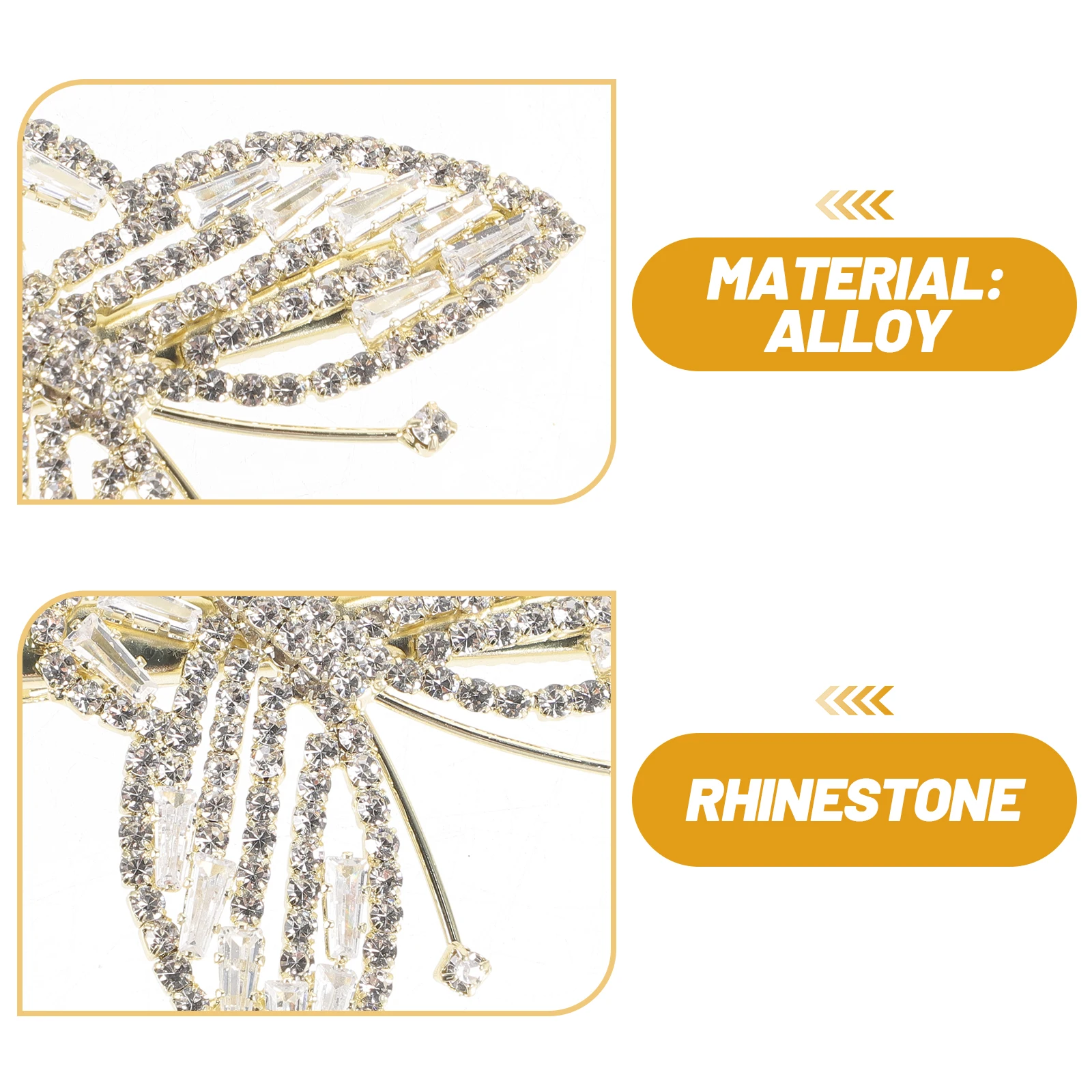 

Retro Butterfly Clips Women Metal Barrettes Rhinestone Decorative Accessories For Wedding Styling Small Fairy Accessories