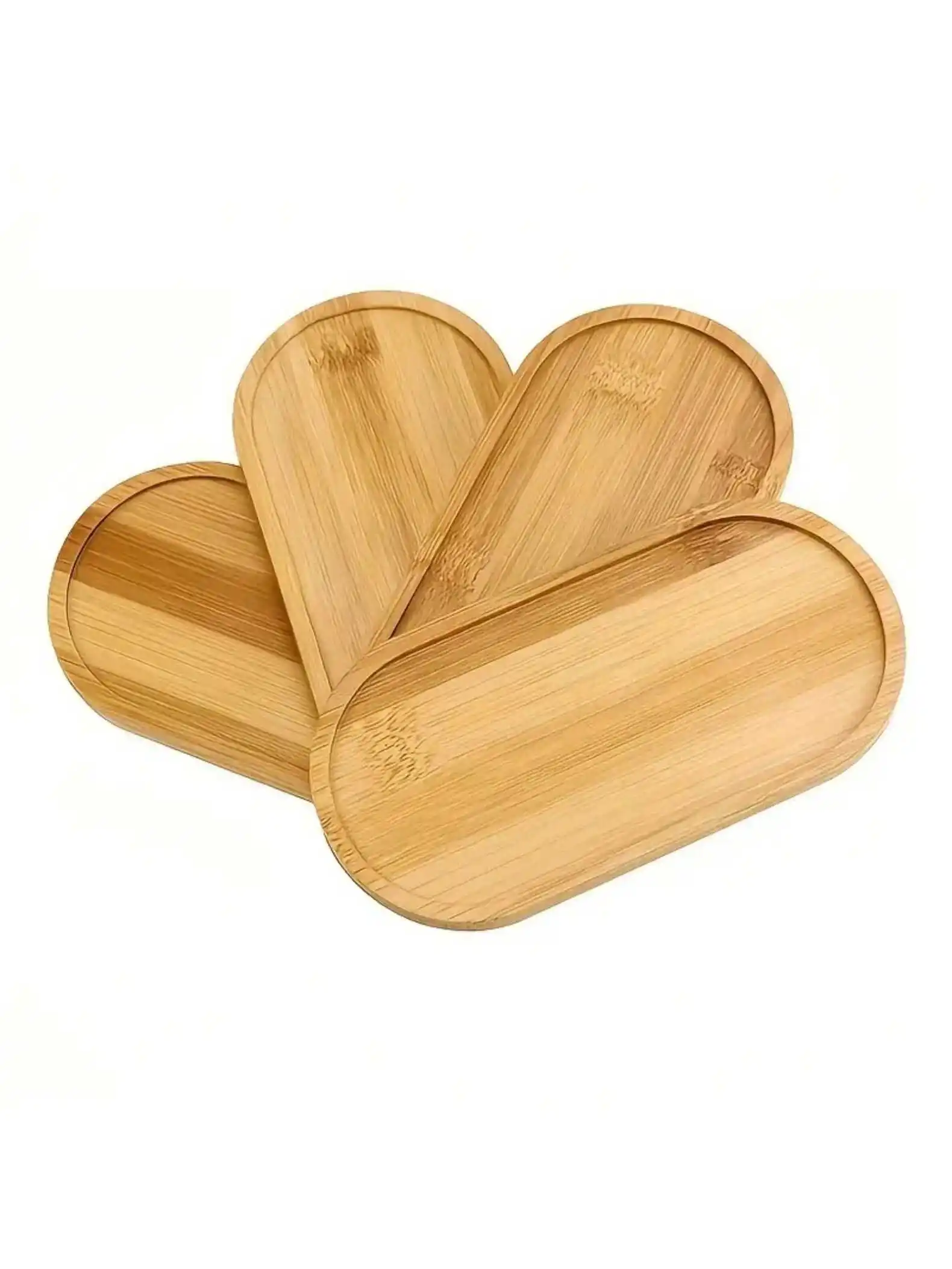 Multi Bamboo Tray Wood Saucer Flower Pot Tray Cup Pad Coaster Plate for Kitchen Decorative Plate Creative Coaster Coffee Cup Mat