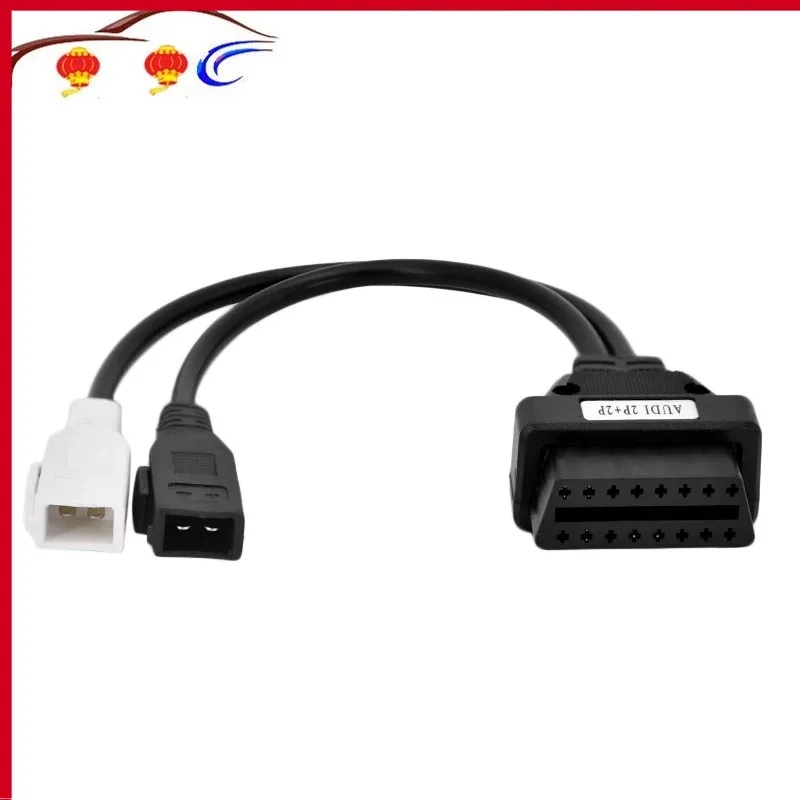 

VAG Adapter For AUDI 2X2 OBD1 OBD2 Car Diagnostic Cable 2P+2P Fits Audi 2X2Pin to OBD2 16Pin Female Connector VAG VW