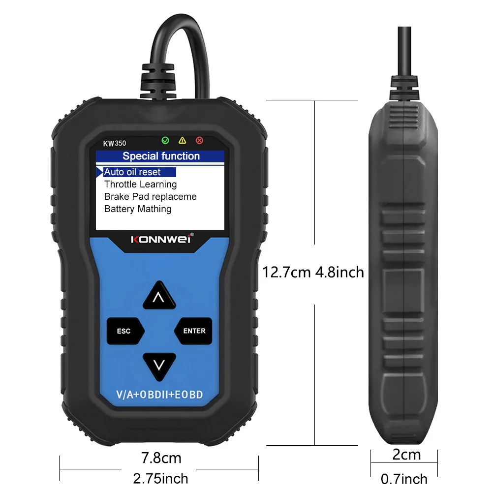 KONNWEi Car Full System Fault Scanner Exclusively for Resetting Volkswagen Audi Maintenance Lights Car OBD Fault Diagnostic Tool view 2
