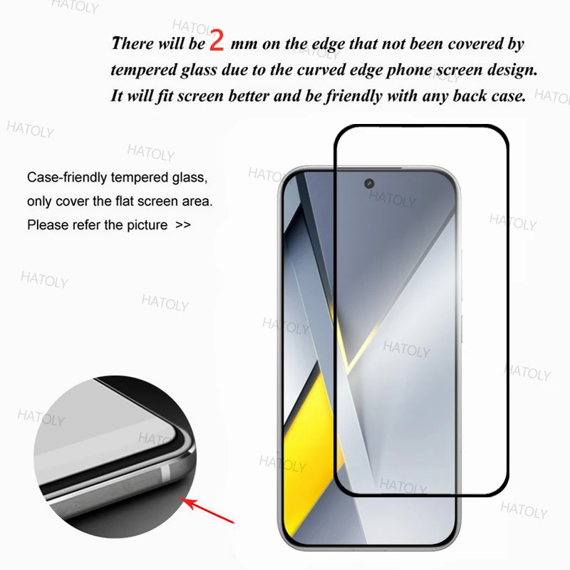 Protector de pantalla para Xiaomi Poco F8 Pro, vidrio templado, cubierta completa de pegamento, cristal de teléfono, Xiaomi Poco F8 Pro, 2/4 Uds.