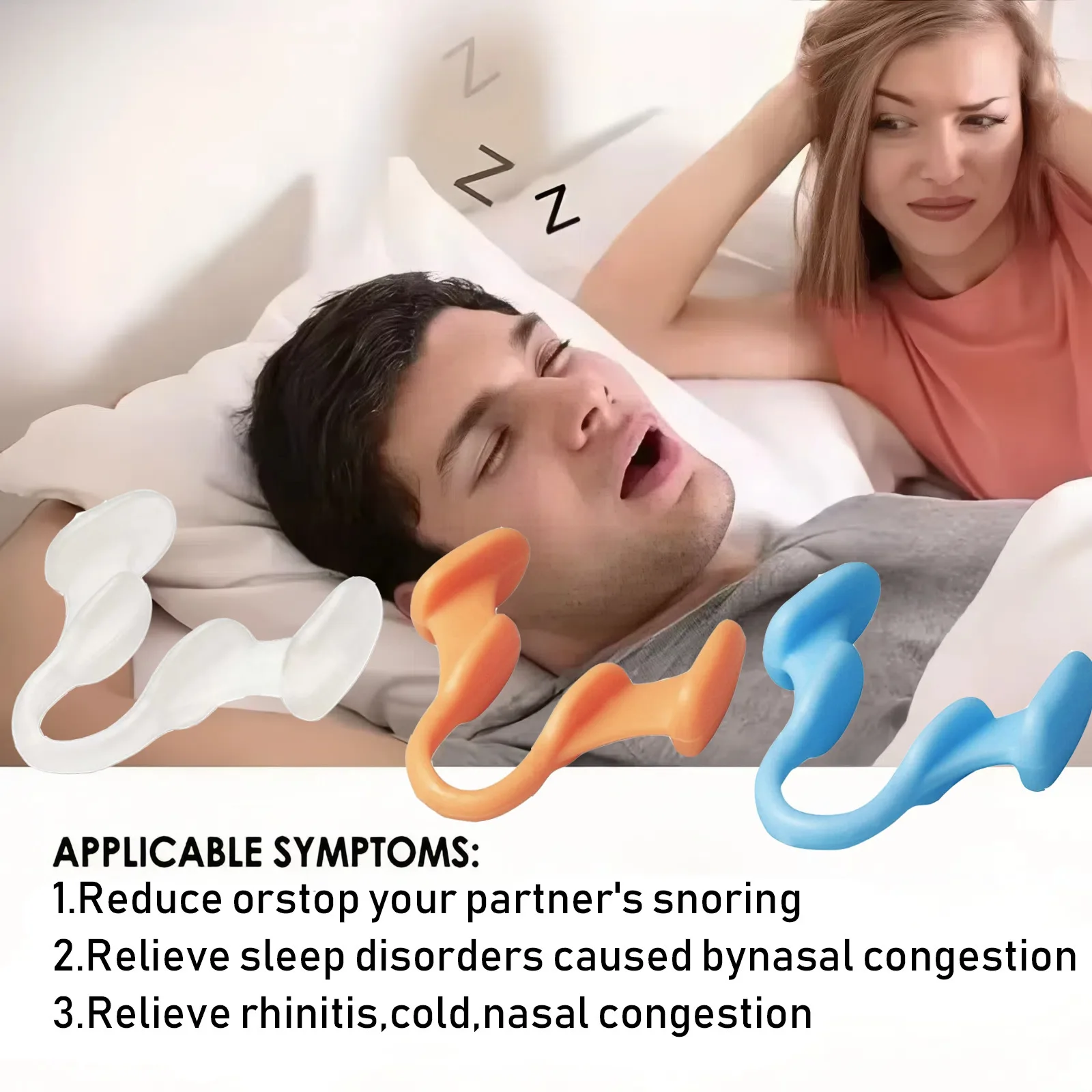 Silicone Nasal Dilator Stop Snoring Silicone Nose Clip Sport Easy Breath Nasal Clip Stop Snoring Aid Device Improve Sleeping