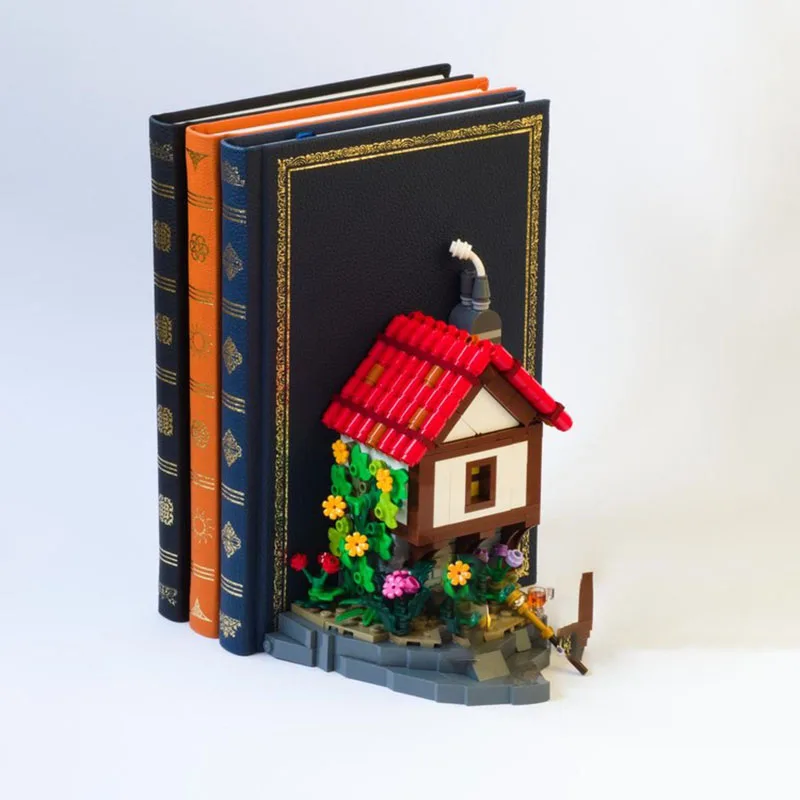 Modulair stadsgebouwmodel Moc-bouwstenen Modulair bij het einde van het boek Technologieblokken Kerstmis DIY-speelgoed Constructiegeschenken