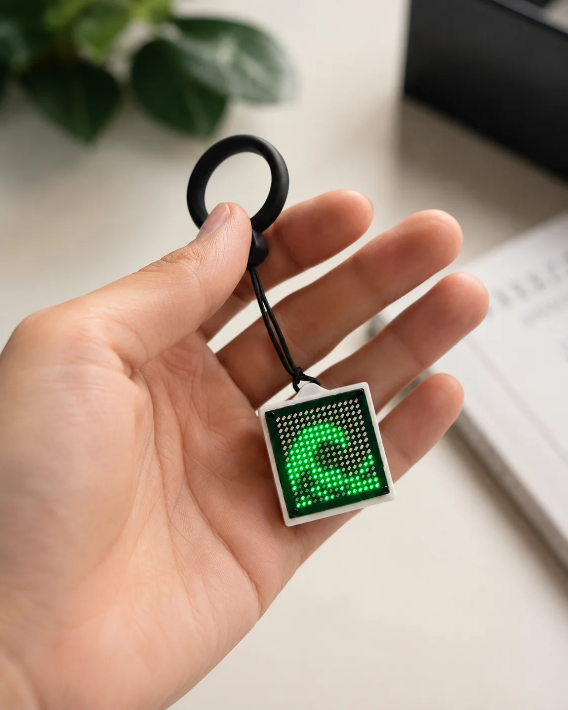 LED-Flüssigkeitsbewegungs-Tischdekoration, Interaktive Wasserfluss-Anzeige, Schüttelaktiviertes Ambientelicht, Taschenanhänger-Geschenk – Detail 4