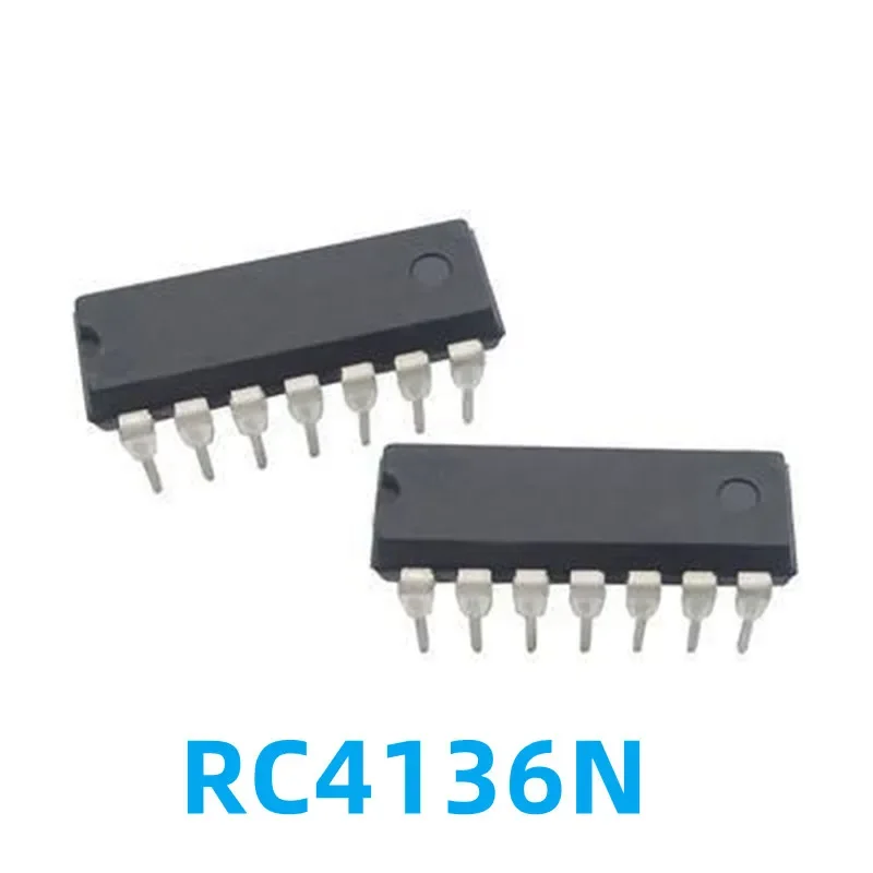 1PCS RC4136N RC4136 DIP-14 Direct Plug Operational Amplifier Chip