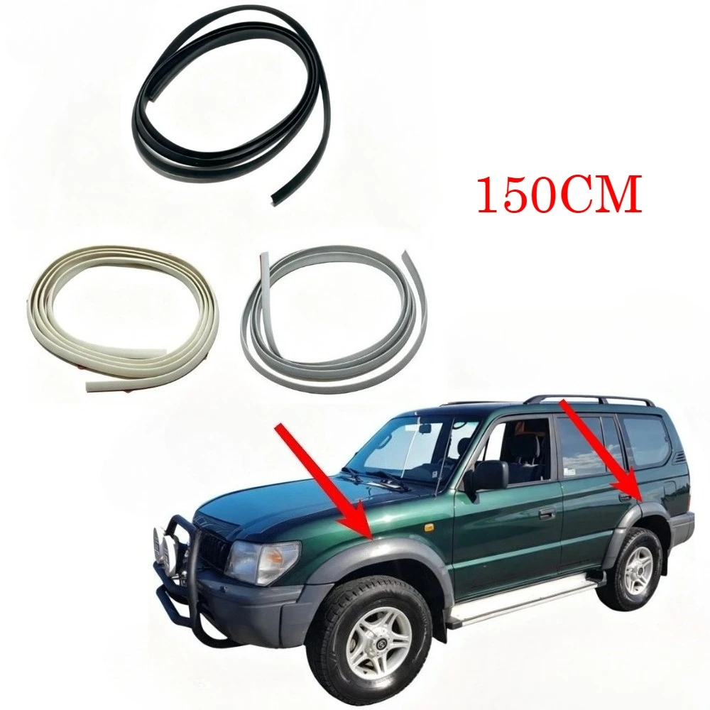 1 Pcs 150cm Wheel Eyebrow Rubber for Toyota Land Cruiser LC90 LC80 1991-1997 Wheel Arch Decorative Panel Seal