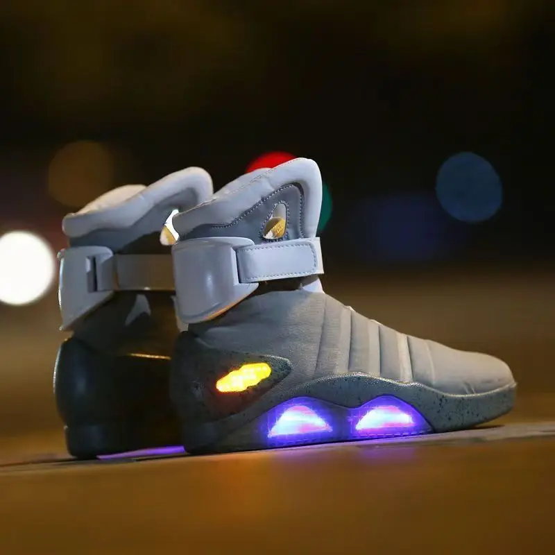 Remote Control LED Mag Shoes Fashion Light Up Sneakers  for Men Air Shoes USB Recharging Shoes Back To The Future Boots 1989 view 5