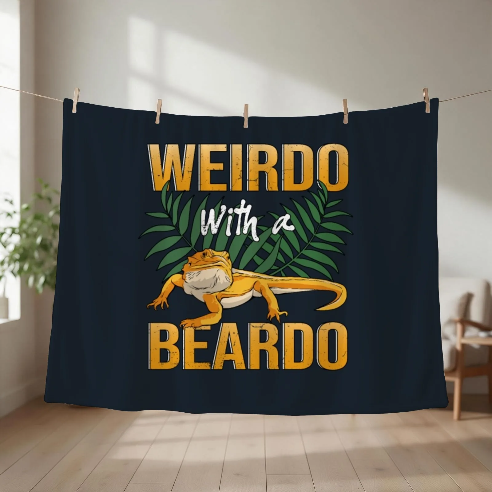 Bearded Dragon Pet Lizard Terrarium Lizard Owner Throw Blanket