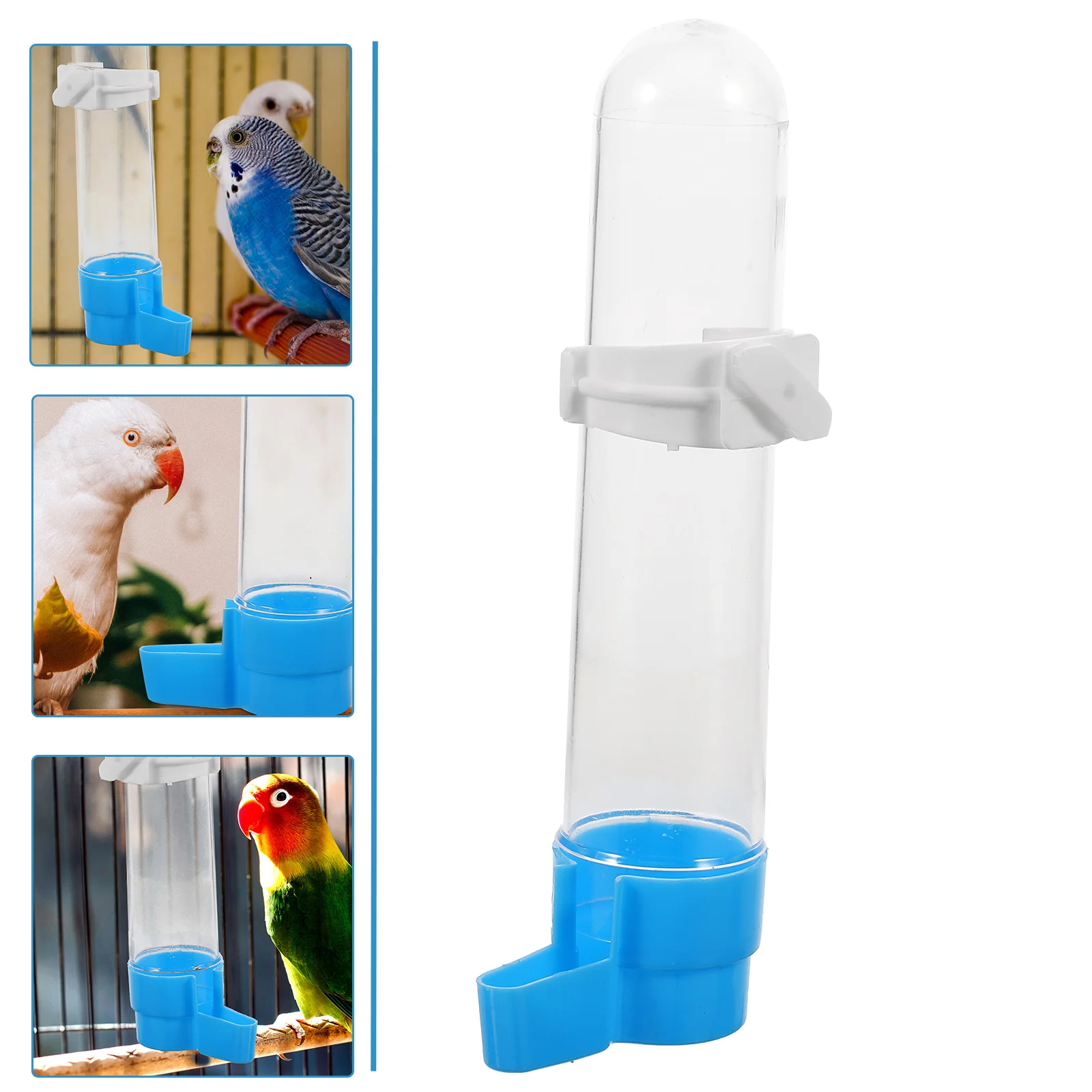 

Cockatiel Water Container Drinker Feeder Bottle Bird Feeders Cage Plastic Drinking Tool