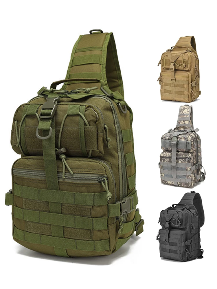 

Уличная камуфляжная ткань быка, фотофонная сумка для инструментов, большая тактическая нагрудная сумка Capaci, мужская водонепроницаемая сумка через плечо