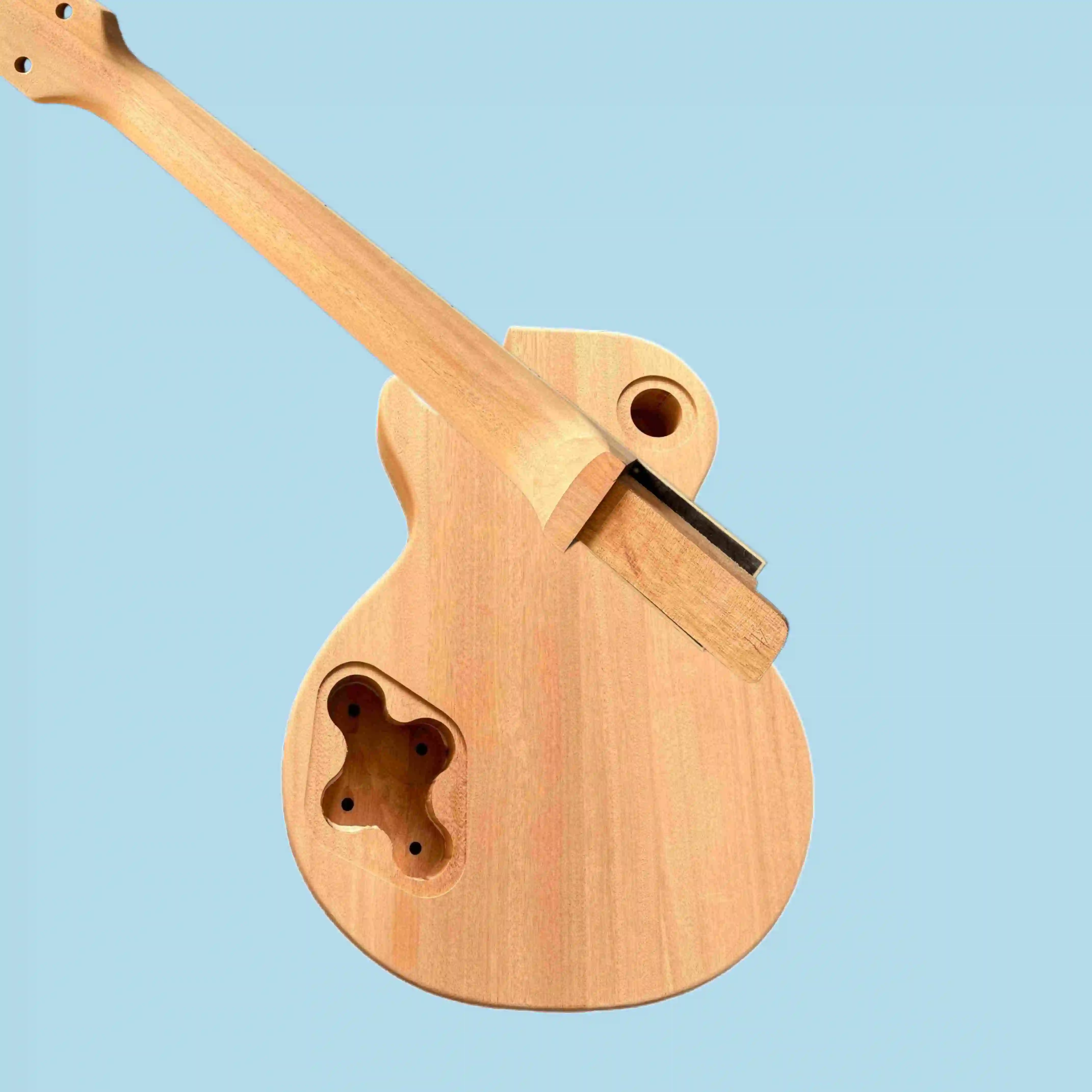 Wooden Semi-finished Assembled Electric Guitar Without Accessories Suitable for Music Enthusiasts To Do Hands-on