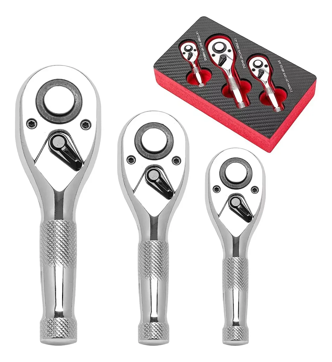 

1/4 3/8 1/2 Профессиональный сверхмощный набор трещоток, гаечный ключ с квадратной головкой и 72 зубцами, быстросъемная головка, мини-ключ с трещоткой, оптовая продажа