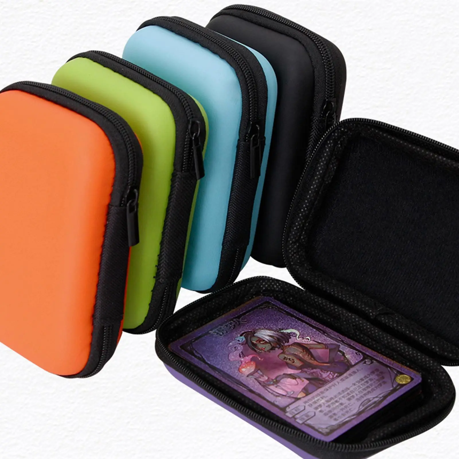 Dustproof Playing Card Storage Box Zippered Card Carrying Case Portable Playing Deck Holder Bag For Home Family Nights Vacation