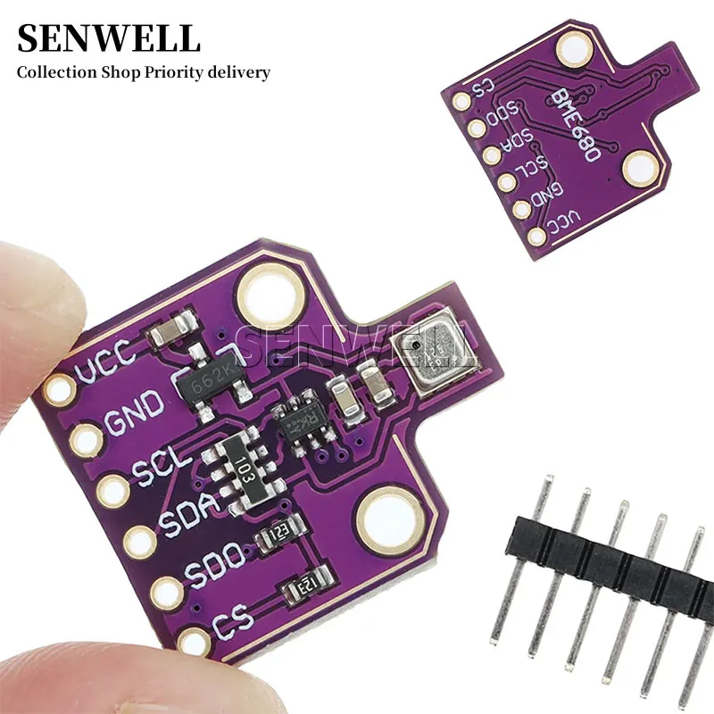 

BME680 Digital Temperature Humidity Pressure Sensor CJMCU-680 High Altitude Module Development Board