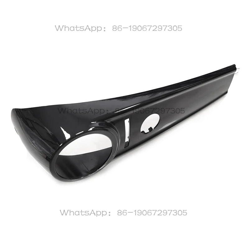 Gloss Black Dash Parts Fuel Console Gas Tank Cover Trim for  Road King 2008-Up