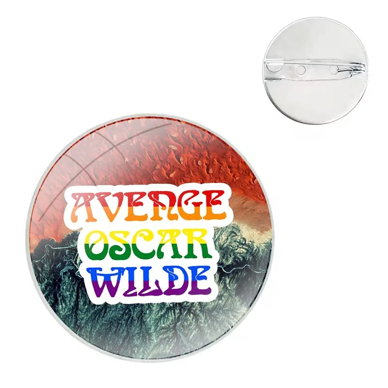 Pins Badge Metal Brooches For Clothes Backpack Decoration gift Avenge Oscar Wilde