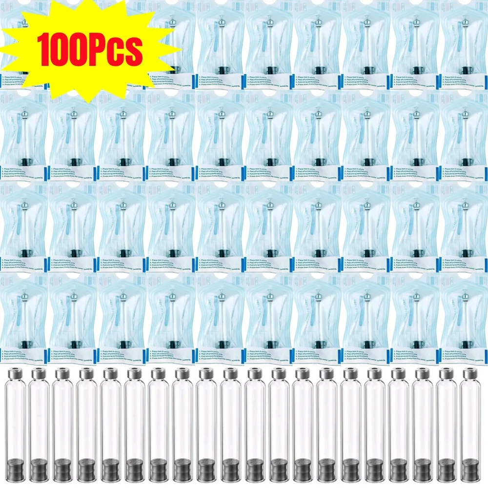 

100pcs Individual Packaging Insulin Cartridges 3ml Empty Cassette Bottle for Lilly Insulin Injection Pen Medical Aesthetics