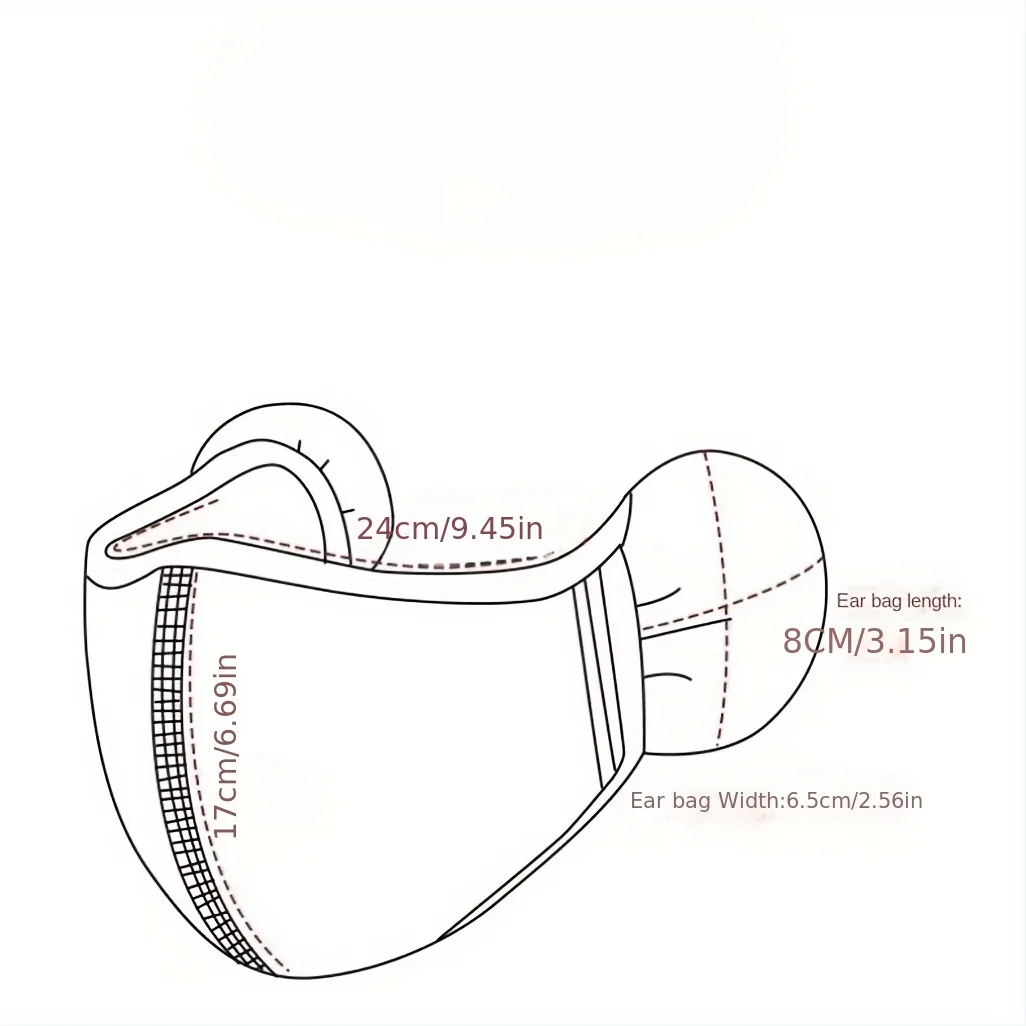 Winter Cycling Windproof Breathable Reusable Face, Cold Proof Ear Protection Cycling Mask, Outdoor Holiday Gift