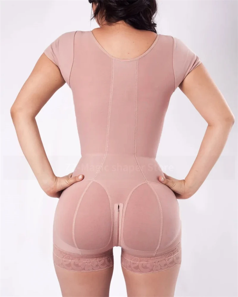 Double Compression Shapewear Tummy Control Shaper Butt Lifter Postpartum Corrective Slimming Corset Faja Colombian Girdles