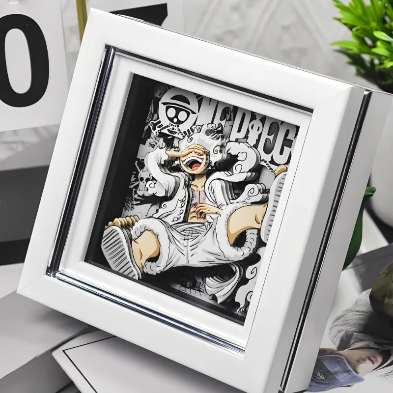 원피스 Luffy 애니메이션 만화 새로운 3D 입체 장식 그림 맞춤형 데스크탑 거실 입구 장식 선물