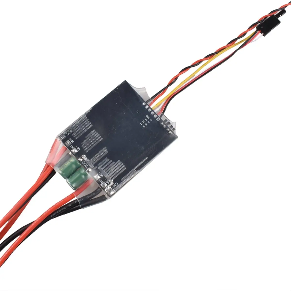 40AX2 Dual Way Bidirectional Brushed Electric Speed Controller Mixed Control ESC 7-25V for RC Tank/Speed Boat XT90