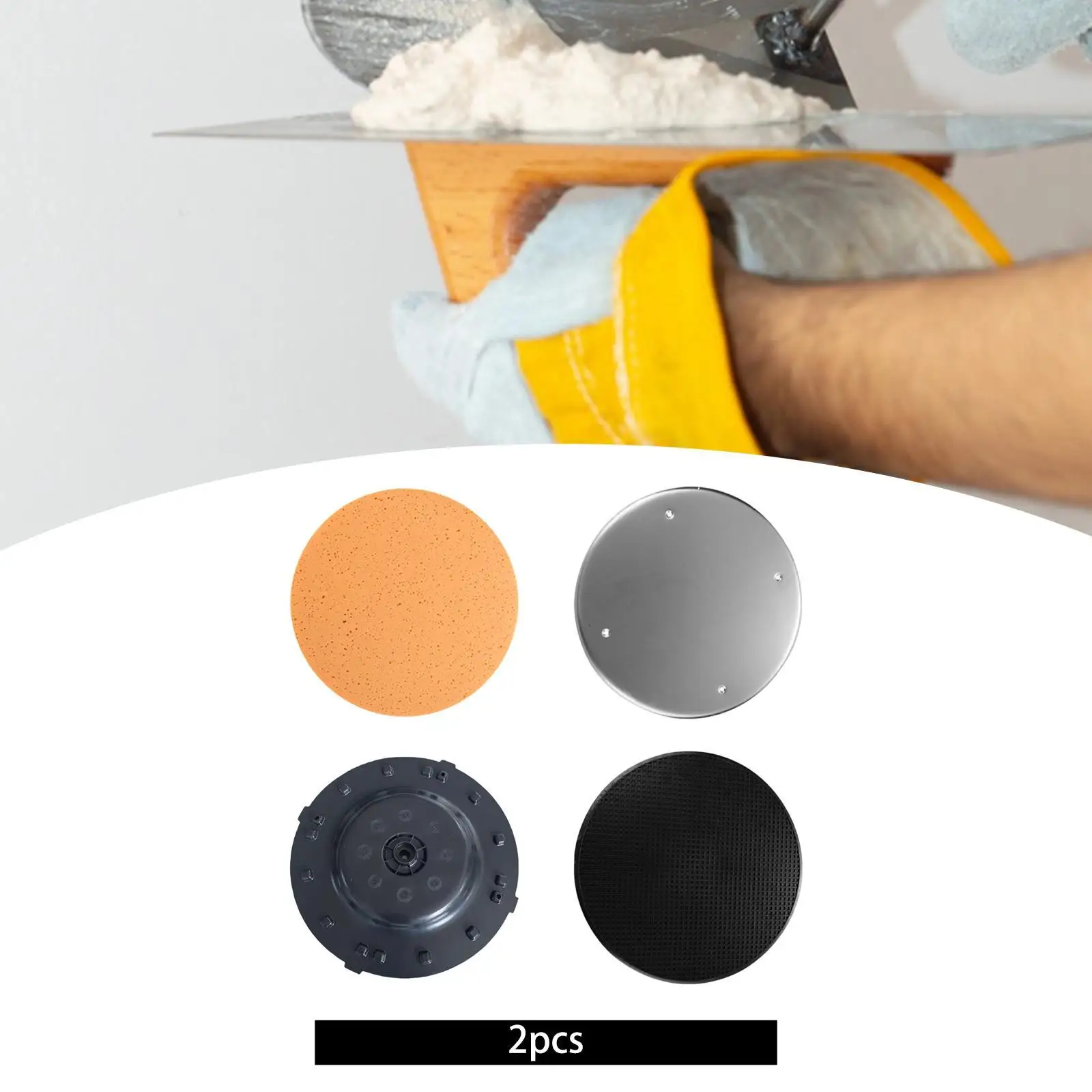 

2Pcs Drywall Sander Pads Wall Smoothing Machine Pads Spare Parts Replacement