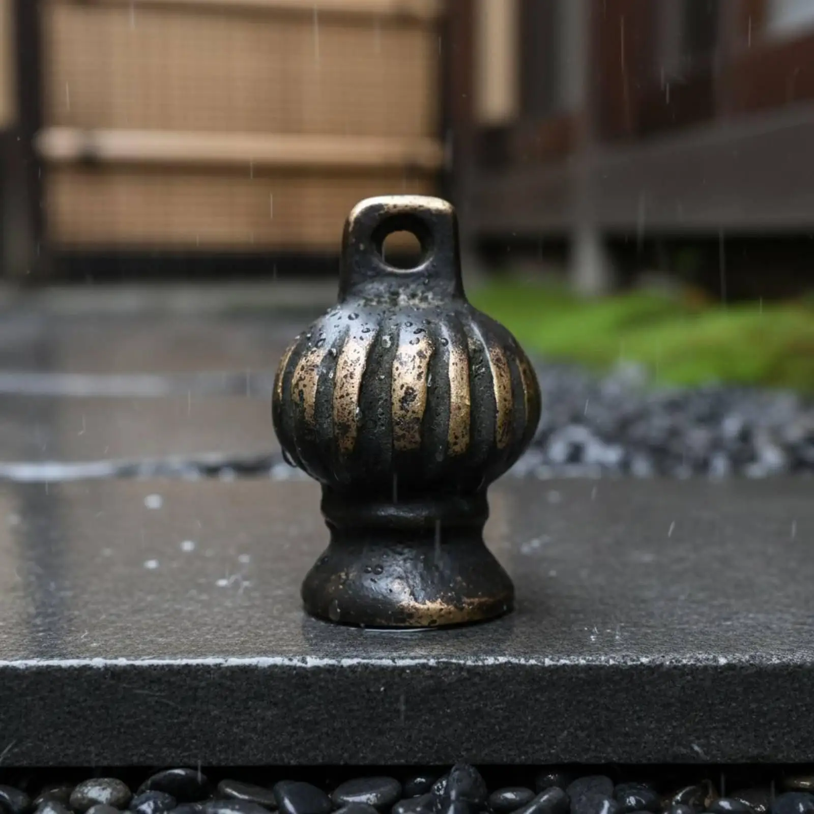 Artistic Designs Rain Chain Downspout Adapter Antique Finish Japanese Design