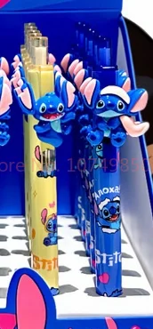 36 шт., гелевая ручка Disney Stitch, милая ручка с рисунком Лило и Стич, 0,5 мм, черная студенческая канцелярская ручка, ручка для подписи, инструменты для письма