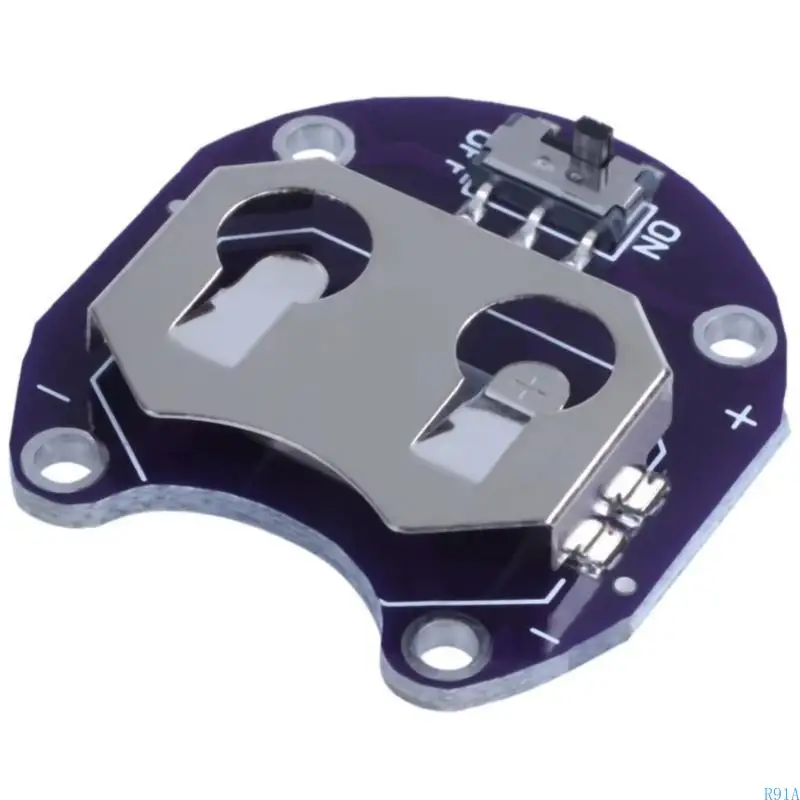 R91A 2PCS CR2032 소규모 전자 제품 개발자에게 적합한 빠른 배터리 변경을위한 배터리 홀더