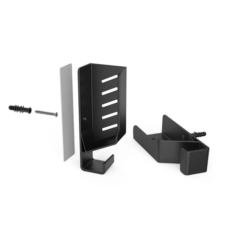 Secure Space Saving Wall Mount Bracket for Tablets with Two Sided Tape or Screw Installation for Home Office and Studio