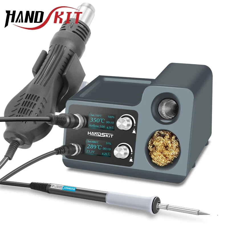 T12 Soldering Station OLED Digital Adjustment Heat Guns Auto Sleep  Micro Electronic Cellphone Repair Welding Tools