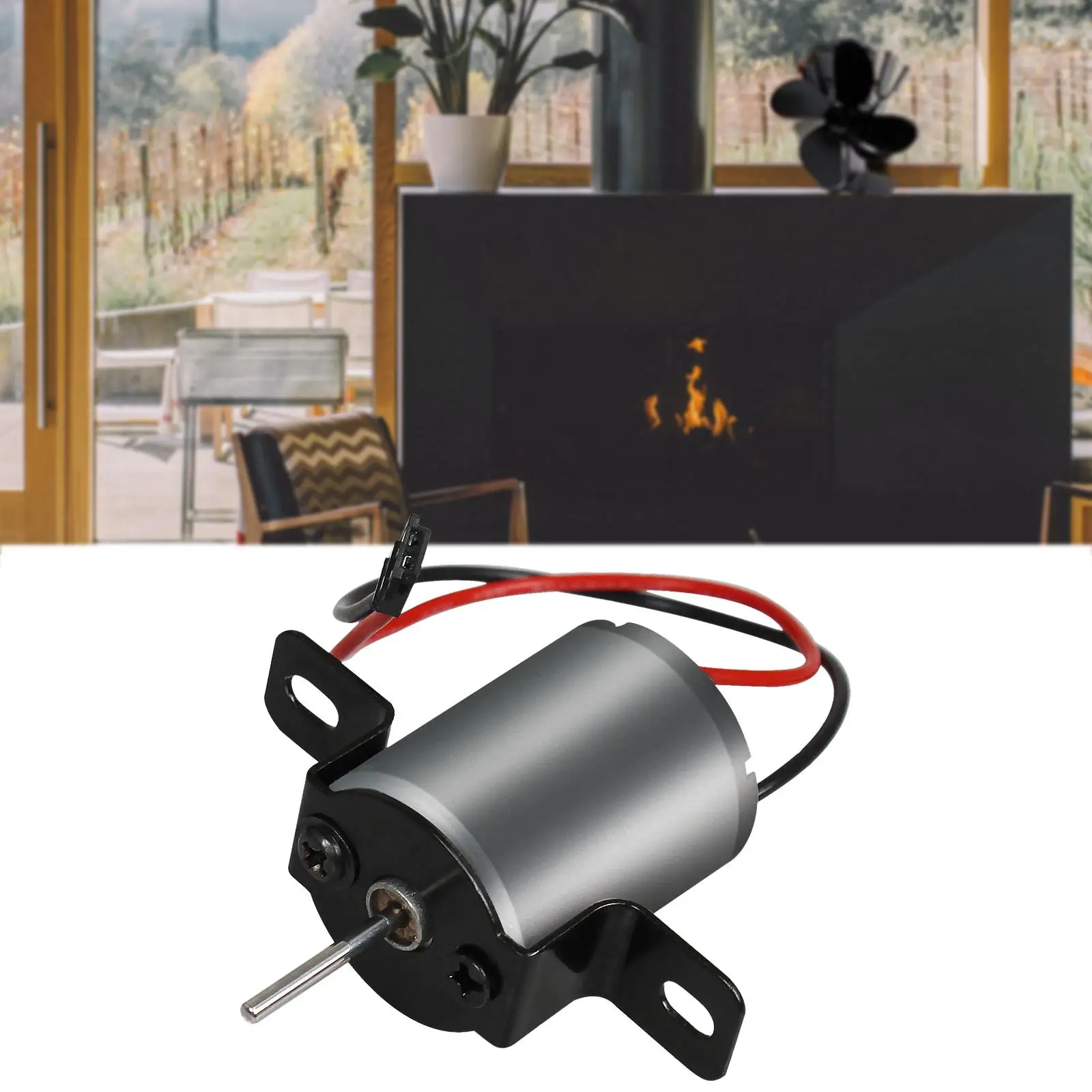 Fireplace Fan Motor Heat Powered Stove Fan Motor Fan Supplies Fireplace Fan Accessory for Fan Eco Fan
