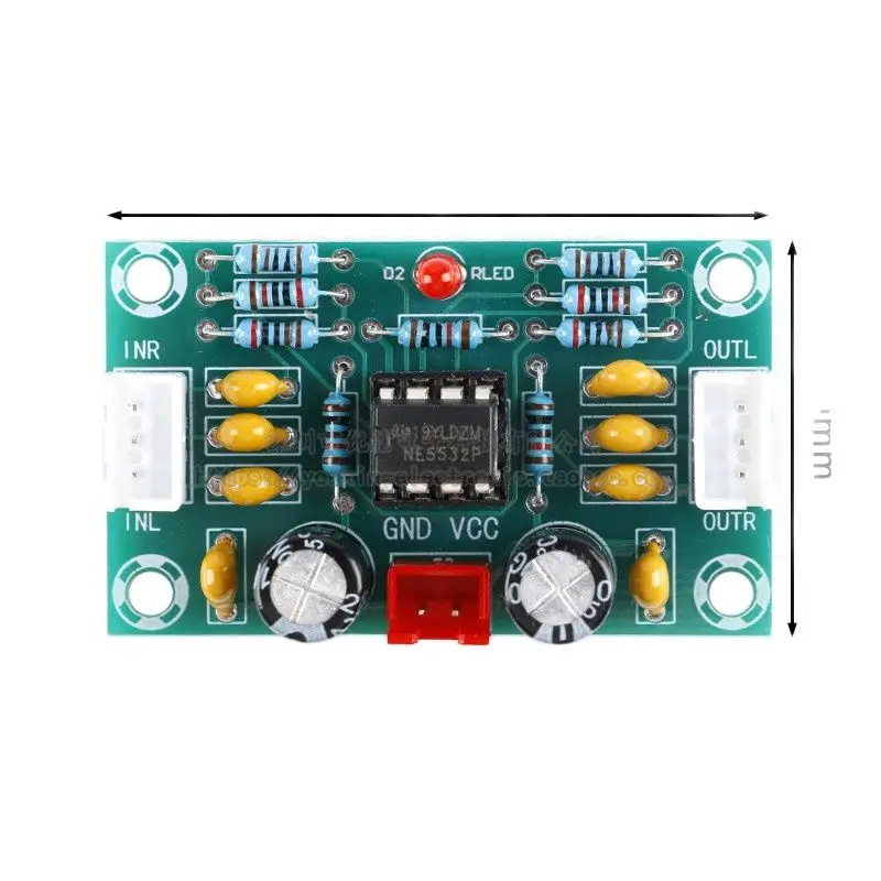 Placa de preamplificador de audio NE5532, módulo de placa de control de tonos, preamplificador, 5 veces de frecuencia, XH-A902 de voltaje amplio