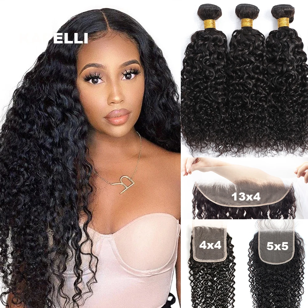 

Глубокие волны, пучки человеческих волос, вьющиеся волосы, бирманское плетение, необработанные, с двойным утком, наращивание волос из натуральных волос