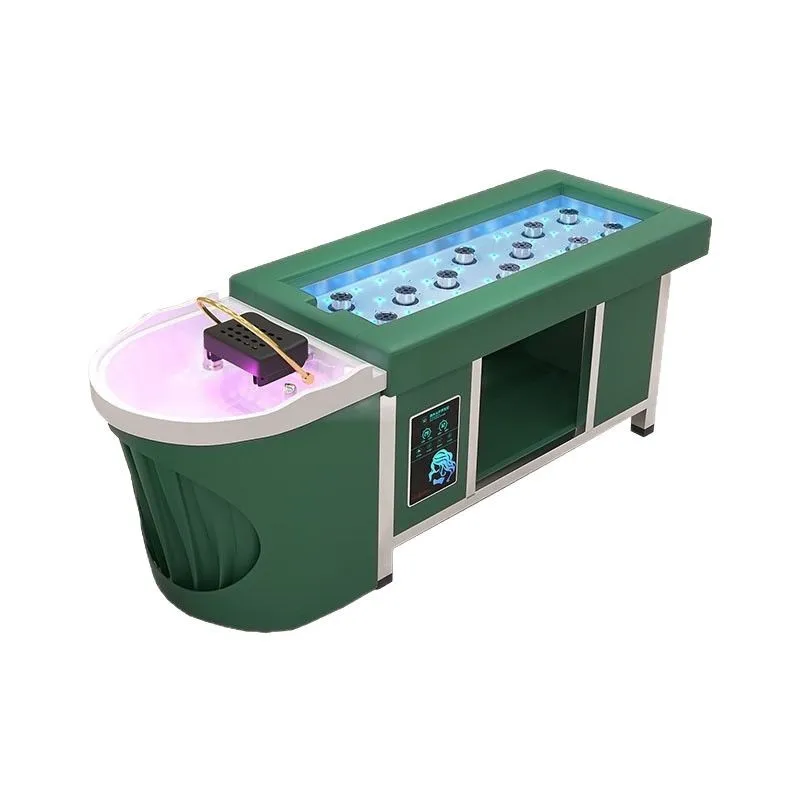 

Beauty shop special smokeless moxibustion bed intelligent water heater water circulation moxibustion integrated shampoo bed
