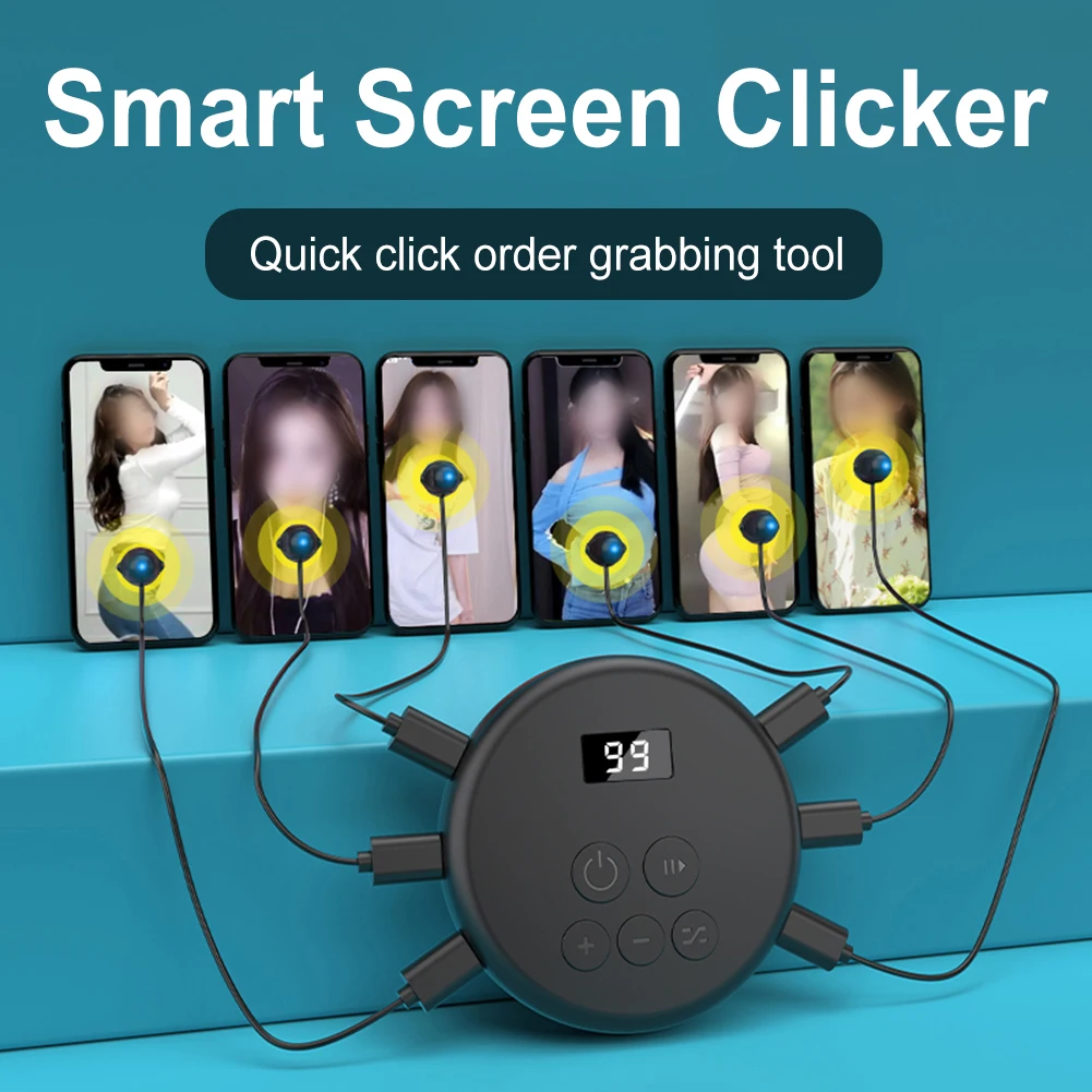 Digital Phone Auto Device Screen Clickers 199 Gear Mobile Phone Screen Auto-Clicker for Smart Phone Apps Video Live Streaming