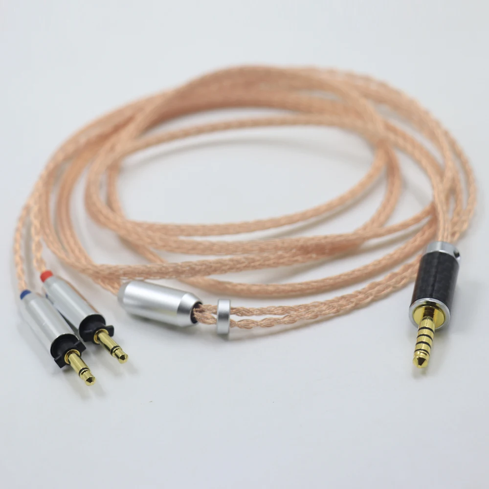 16 Core 4.4mm 6.5mm XLR PCOCC Single Crystal Copper Headphones Replacement Upgrade Cable For Final SONOROUS IV VI VIII X