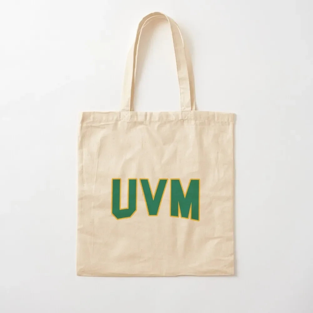 

UVM Collegiate Block Tote Bag bag for beach reusable shopping bag custom bags shopping trolley