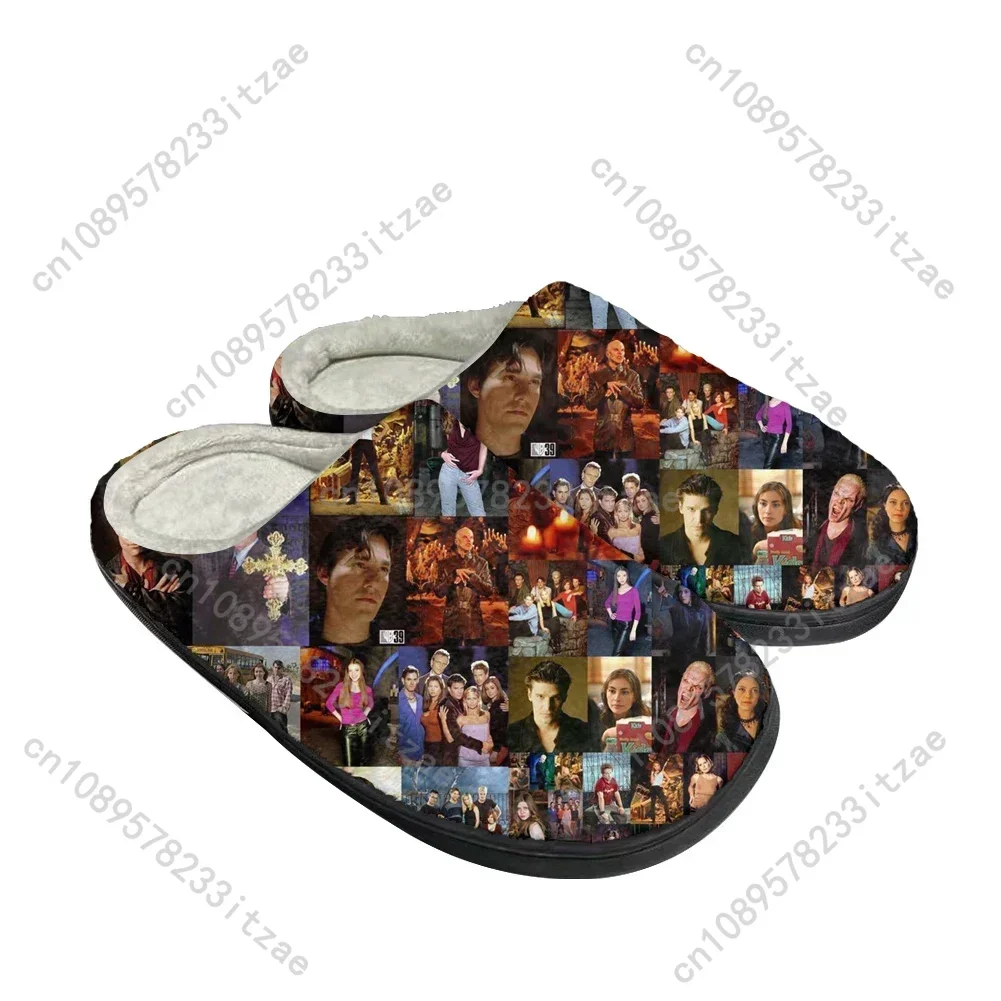 Buffy The Vampire Fashion Cotton Custom Slippers Mens Womens Teenager Plush Casual Keep Warm Shoes Thermal Comfortable Slipper