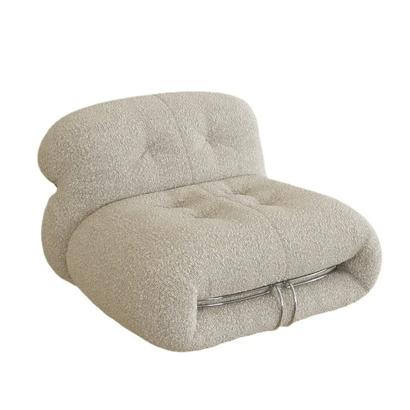 Big horse monkey single sofa, living room small apartment modern steel tooth hippo leisure sofa