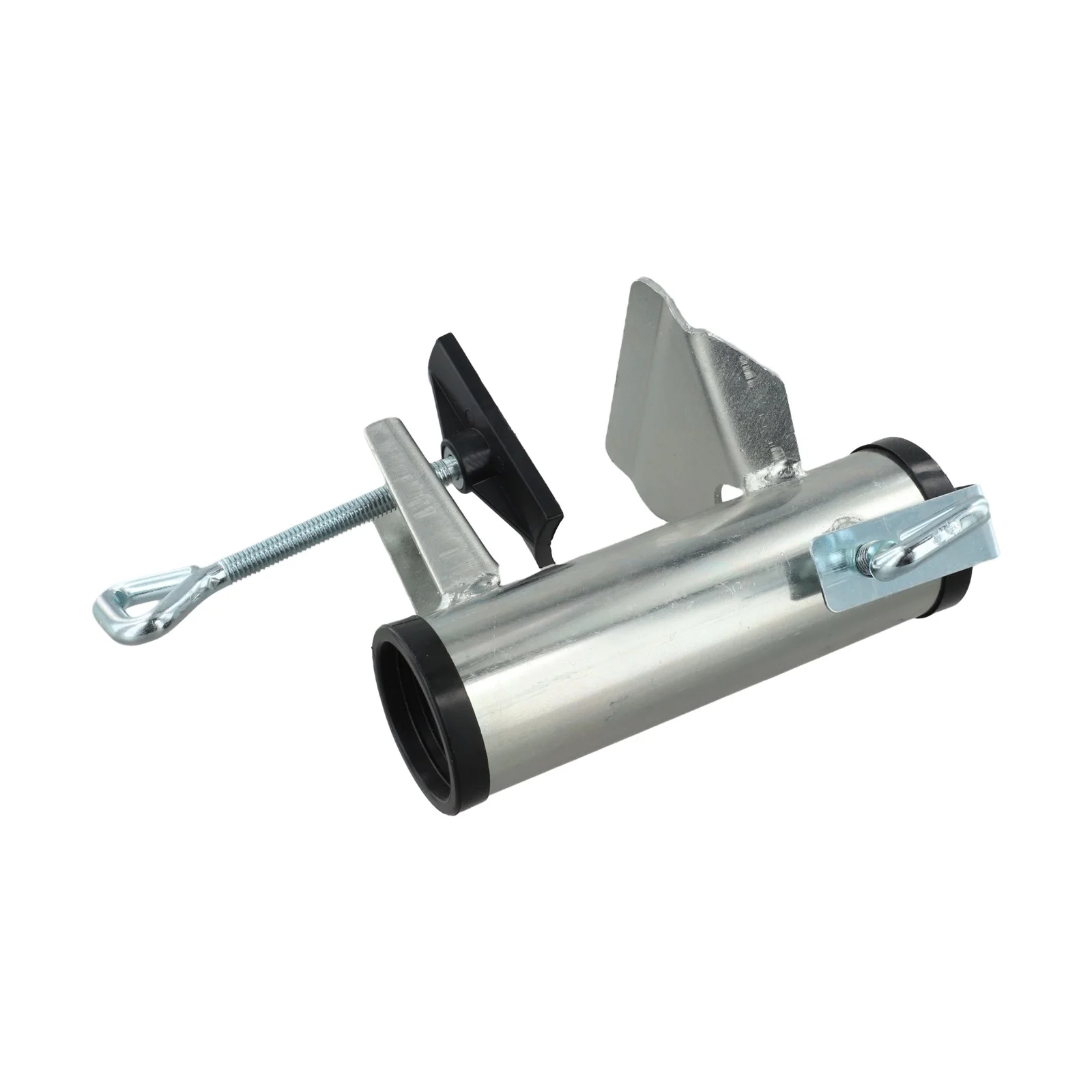 Compact Balcony Railing Stand Parasol Holder Versatile Compatibility Drainage Design Robust Metal Construction